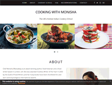 Tablet Screenshot of cookingwithmonisha.com